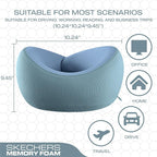 Skechers Women's Memory Foam Neck Pillow, Comfortable & Breathable Travel Pillow - Image 5