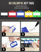 Uniclife 60 Position Key Cabinet Steel Security Storage Box - Image 4
