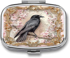 Metal 2 Compartment Pill Organizer Travel Friendly Portable Compact Pill Box by Choosetheproductsyoulike