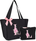 Vavabox Tote Bag, A-Z Initial Monogrammed Waterproof Tote Bag, Bridesmaid Gifts by Vavabox