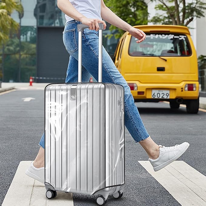 Clear PVC Luggage Cover, Waterproof Dustproof Anti-Scratch Suitcase Protector - Image 4