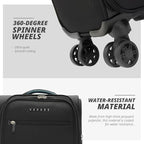 Verage Under Seat Luggage with Wheels, Softside Small Suitcase Spinner Carry On - Image 7