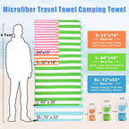 Sfee 2 in 1 Microfiber Travel Towel, Quick Dry Towel Camping Beach Towel Super - Image 4