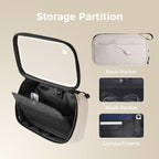 pack all Clear Electronic Organizer, TPU Cable Organizer Bag, Compact Cord - Image 5