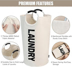 DOKEHOM 125L X-Large Laundry Basket, Collapsible Laundry Bag, Freestanding Tall - Image 8