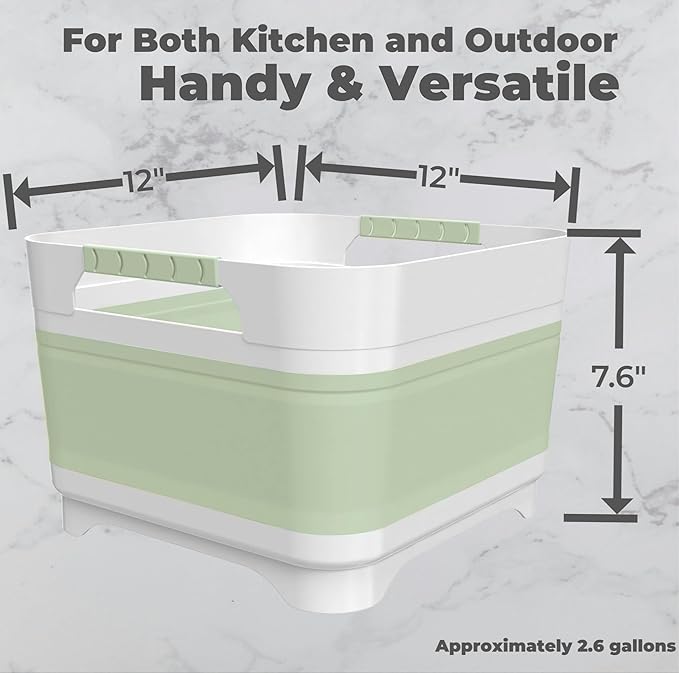 Wash Basin for Baby Bottles, Versatile Wash Tub for Kitchen, Outdoor Camping - Image 5