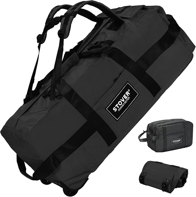 STOVER 80L Rolling Duffel Bag by STOVER