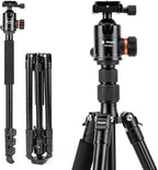 Fotopro 78" Camera Tripod, Aluminum Compact Travel Tripod and Monopod by Fotopro