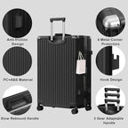 AnyZip Luggage Sets 2 Piece Aluminum Frame Carry On and Checked Suitcase PC ABS - Image 4
