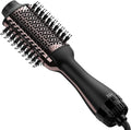 Hair Dryer Brush Blow Dryer Brush in One, Upgraded 4 in 1 Hair Dryer and Styler Volumizer with Negative Ion Anti-frizz Ceramic Titanium Barrel Hot Air Hair Straightener Brush
