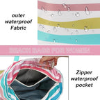 LEDAOU Beach Bag Waterproof Sandproof Women Tote Bag Pool Bag - Image 5