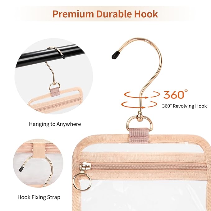 CUBETASTIC Clear Makeup Bag for Women, Transparent Cosmetic Organizer Case for - Image 2