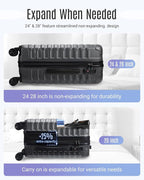 LIGHT FLIGHT Luggage Sets, 3 Piece Durable Suitcase Set - Image 6