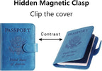 Passport Holder Cover Wallet RFID Blocking Leather Card Case Travel Accessories - Image 3