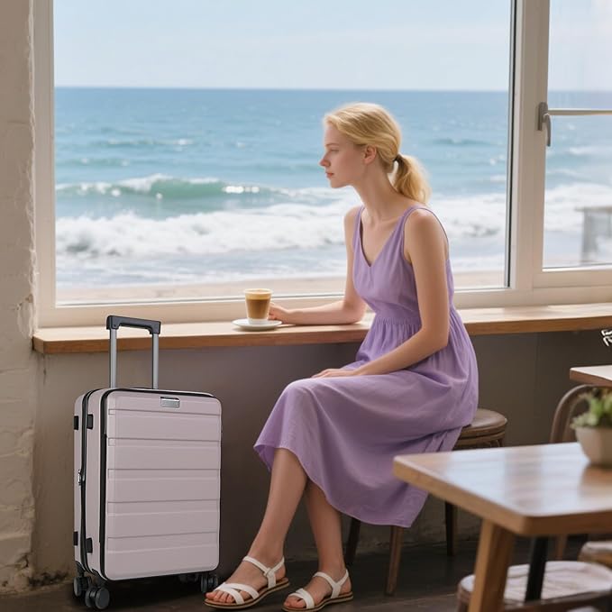 KROSER Carry On Luggage with Spinner Wheels & Built-in TSA Lock, Expandable Top - Image 7