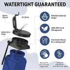 Collapsible Water Bottles 20.6oz Foldable Water Bottle BPA Free Reusable - Image 7