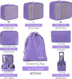 BAGAIL 8 Set Packing Cubes Luggage Packing Organizers - Image 2
