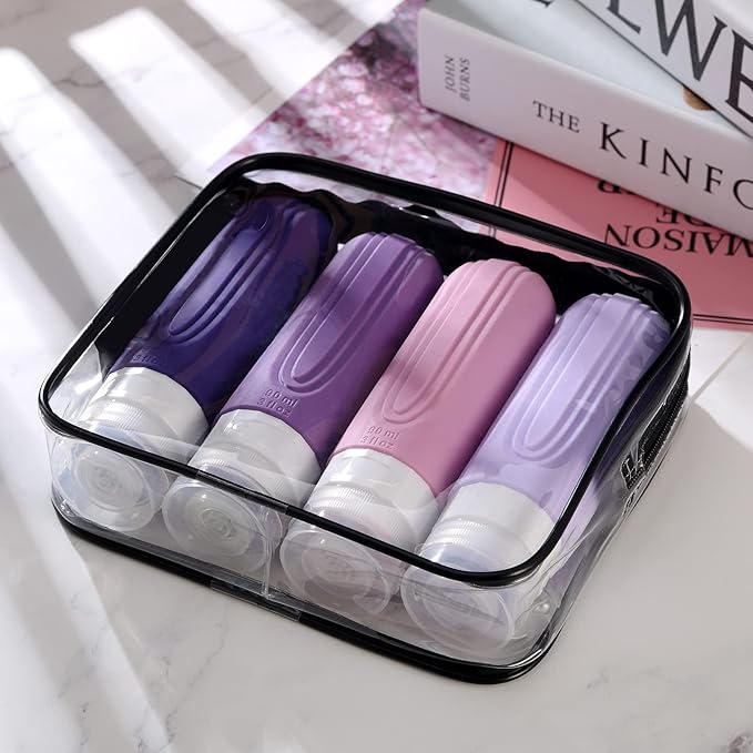 Travel Bottles for Toiletries, Tsa Approved 3oz Travel Size Containers BPA Free - Image 7
