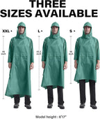 iCreek Hooded Rain Poncho with Pocket Waterproof Lightweight Unisex Raincoat - Image 6