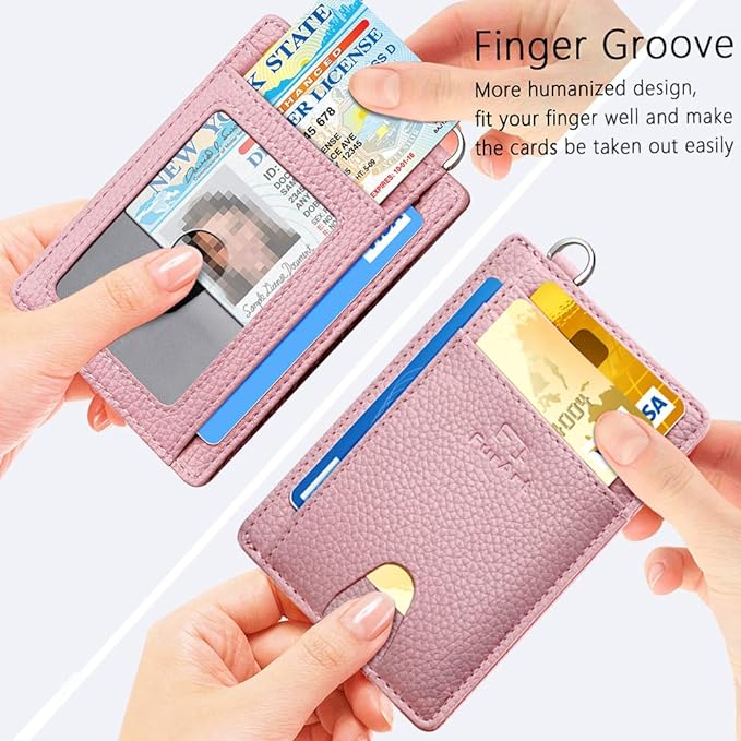 FurArt Slim Minimalist Wallet, Front Pocket Wallets, RFID Blocking, Credit Card - Image 3