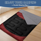 Double Sleeping Bag for Adults Machine Washable 2 Person Camping Sleeping Bag - Image 9