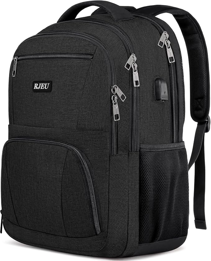 School Backpack for Teen Boys, 15.6 Inch Anti Theft Laptop Bookbag by RJEUBACKPACK