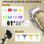 Hair Clippers Set for Men with Beard Trimmer,Professional Cordless Hair Trimmer for Men,Barber Kit Professional for Man Haircutting Machine with LED Display,Father's Day Gifts
