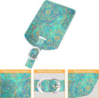 FINTIE 2 Pack Luggage Tags, Leather Name ID Labels - Image 2
