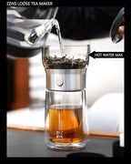 ZENS Modern Glass Tea Infuser Teapot, Smart One Touch Tea Maker - Image 3