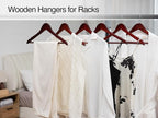 StorageWorks Wooden Hangers 30 Pack, Wood Coat Hanger - Image 8