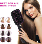2 in 1 Hair Dryer & Styler, One Step Hair Dryer Brush Straightener, Negative Ion Electric Hot Air Blow Dryer Comb