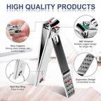 Manicure Pedicure Kit Nail Clippers Set Fingernails & Toenails Vibrissac - Image 3