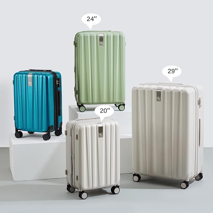 Hanke Expandable Hardshell Luggage Sets 3 piece Carry On Luggage - Image 9
