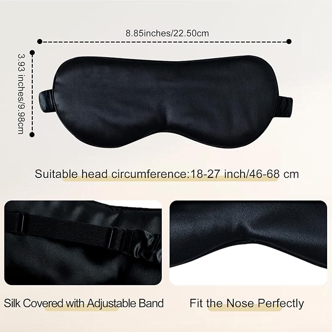ZIMASILK Adjustable 100% 22 Momme Mulberry Silk Sleep Mask - Image 4