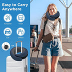 Neck Pillow Airplane, 100% Pure Memory FoamTravel Neck Pillow Travel Neck - Image 5