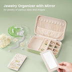Lolalet Travel Jewelry Case for Women, Travel Jewelry Organizer Box - Image 2