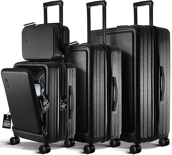 Hard Shell Luggage Sets with Spinner Wheels 4 Piece, Expandable Large Suitcases - Image 9