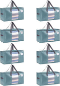 VENO 8 Pack Moving Bags, Comforter and Blanket Storage Bags by Veno