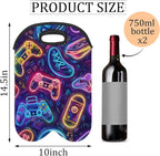 Neoprene Wine Tote, Bottle Carrier Gag Insulating Neoprene Thicker, Insulated - Image 2