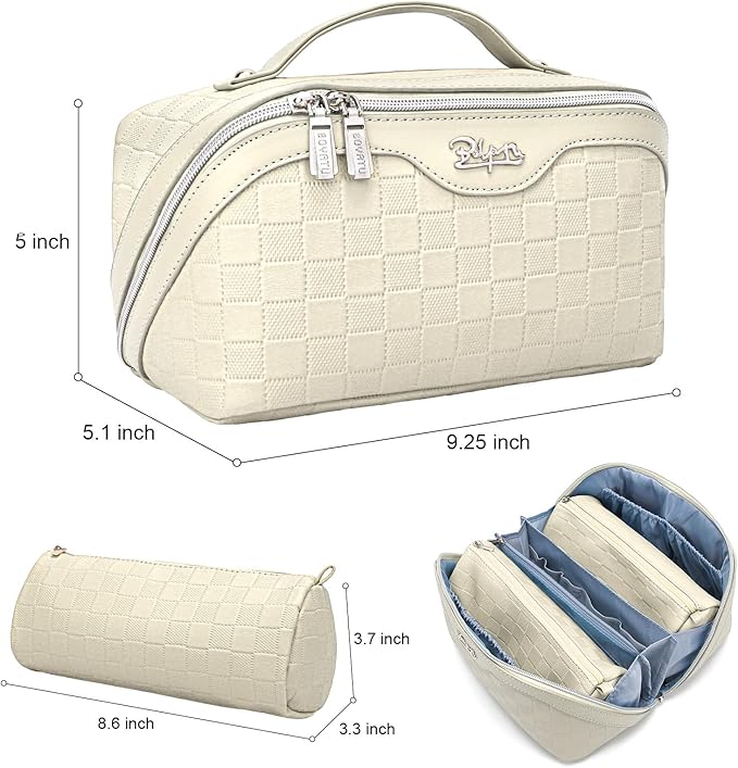 Travel Makeup Bag Organizer Cosmetic Bag: 3 Pcs Set Make up Bags - Image 8