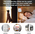 Door Chime, Wireless Door Open Alarm-SANJIE Door Entry Chime - Image 3