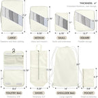 WVM Packing Cubes for Travel, 8 Set Luggage Organizer Bags - Image 2