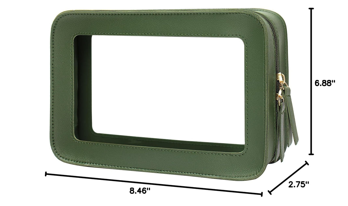 Clear Makeup Bags (O-Green)