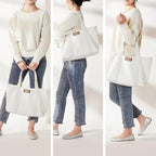 AW BRIDAL Monogram Canvas Tote Bag - Image 5