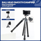 Fotopro Carbon Fiber Tripod 1.7lbs Ultralight 62 Inch Portable Compact Travel - Image 4