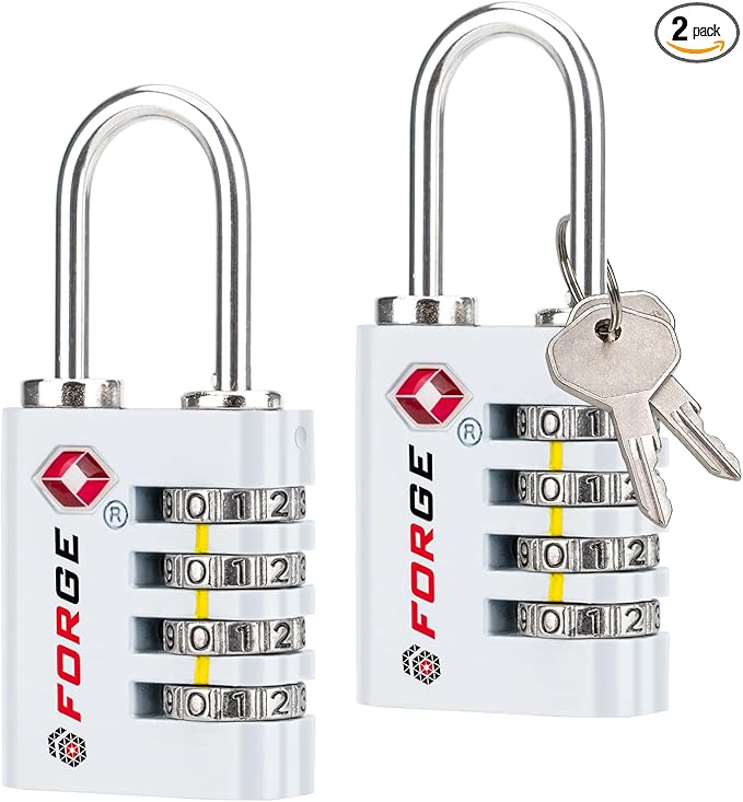 Forge Dual-Opening: Key or Combination Access Lock, TSA Approved Locks by Forge