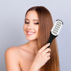 Aethland Double-Sided Boar Bristle Brush and Hair Straightening Comb for Smoothing and Styling