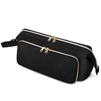 Fasrom Hair Tools Travel Bag with Heat Resistant Mat for Flat Iron, Curling Iron and Straightener, 2 in 1 Blow Dryer Organizer Case for Styling Appliances and Hot Items, Black (Patent Design)