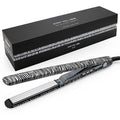 Corioliss C3 Hair Straightener Flat Iron Professional for Hair Titanium Plates Control Temperature Women (Zebra Silver Soft Touch)