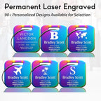Customizable Stainless Steel Square Luggage Tags, Personalized, TSA Approved - Image 7